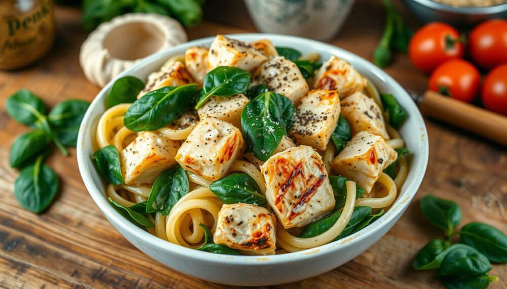 chicken spinach meal