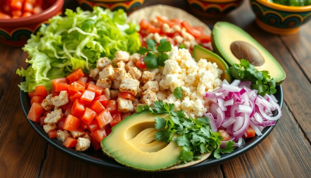 fresh taco fixings