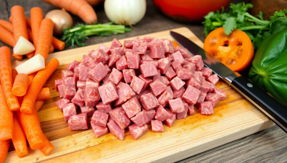 meat preparation for stew